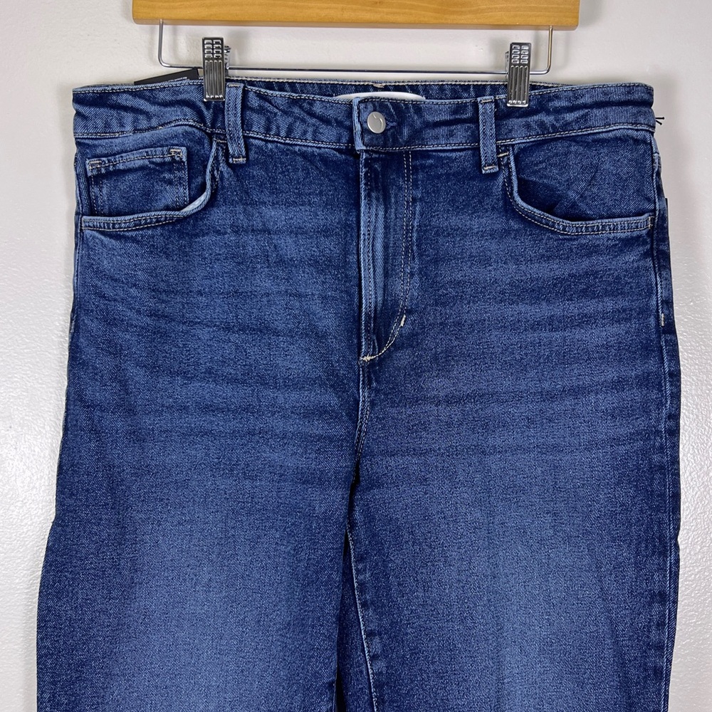 Joe's Jeans High Rise Straight Ankle Denim Stretch Jean Denim Size 33 - Picture 3 of 16